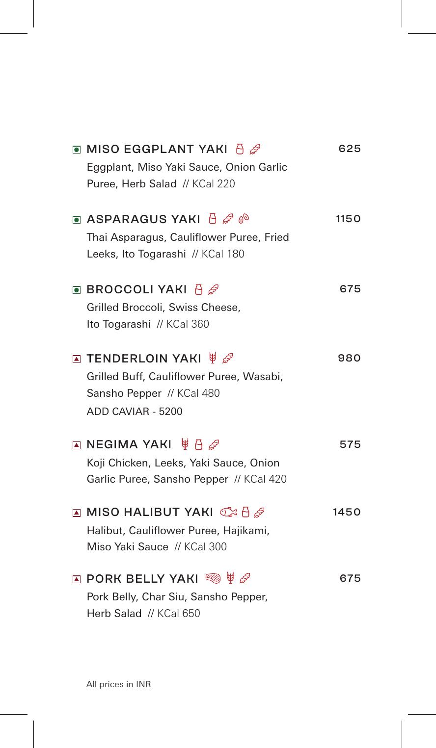 Food menu page 9